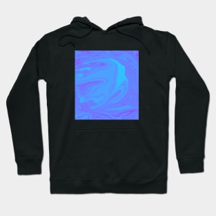 Fish Light Blue And Pink Marble Hoodie